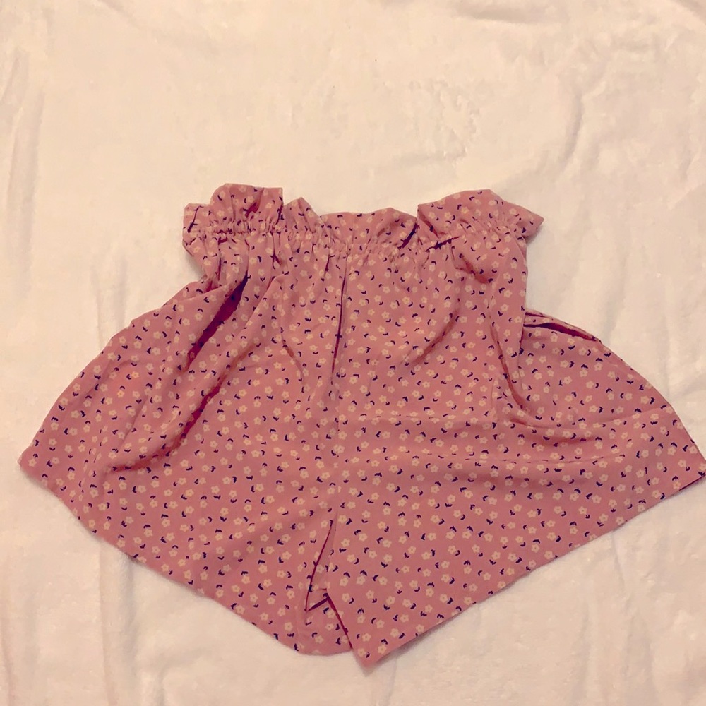 flower paper bag shorts